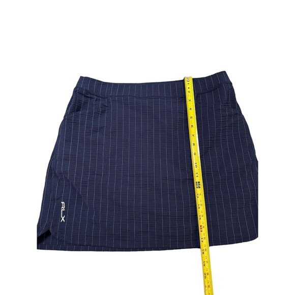 RLX Ralph Lauren Blue Pinstripe Athletic Golf Skort Size Large - Picture 4 of 6